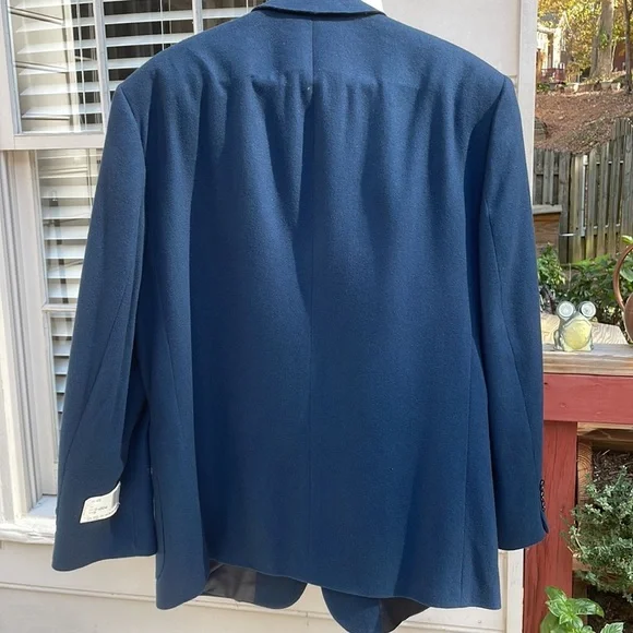 NWT-Men's Cobalt Blue Cashmere Blend Blazer/Jacket Size 40S